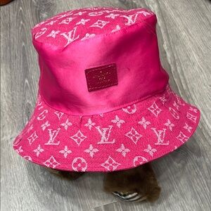 Louis Vuitton Pink Bucket Hat (Bear not included!)
